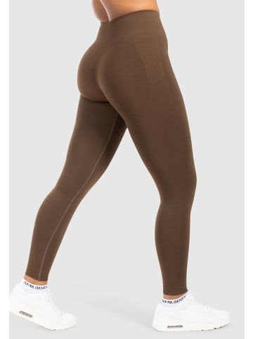 SMILODOX Kompression Leggings Pemmy in Braun