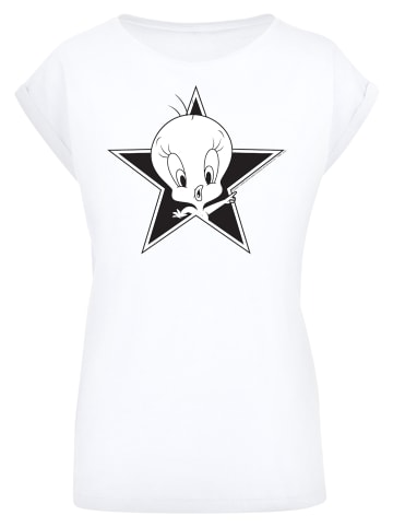 F4NT4STIC T-Shirt Looney Tunes Tweetie' in weiß