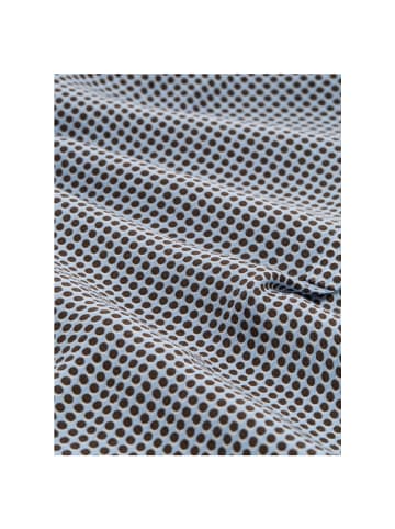 Tom Tailor Langarmbluse in small blue brown dot print