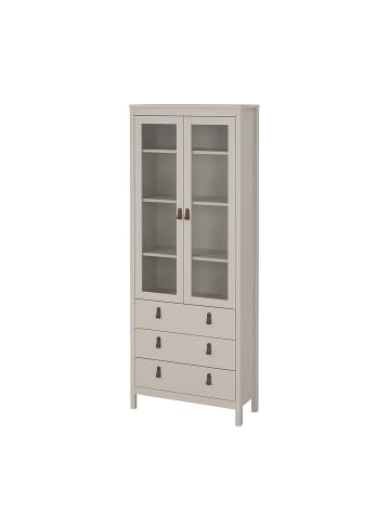 ebuy24 Vitrinenschrank Madrid Kaschmir 78 x 33 cm