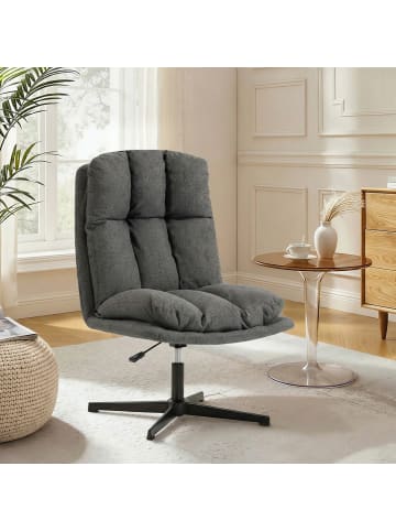 HOMCOM Sessel in Dunkelgrau 75L x 63B x 102H cm