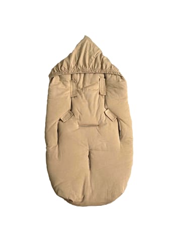 Kaiser Naturfellprodukte Babyschalenfußsack Small Jersey Hooded butternut