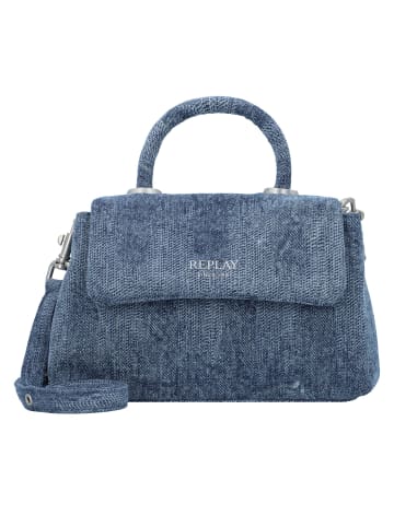 Replay Handtasche 22 cm in washed denim