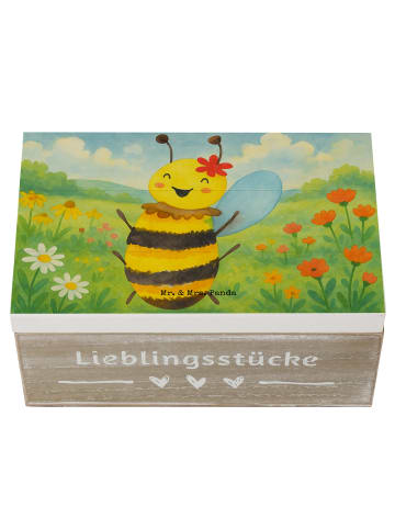 Mr. & Mrs. Panda Geschenkbox Biene Happy Design ohne Spruch in Weiß