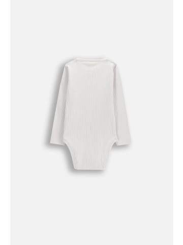 Coccodrillo Geripptes Langarm-Body in grau