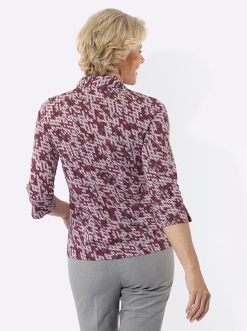 WITT WEIDEN Poloshirt in orchidee-ecru-bedruckt