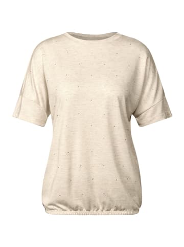 Cecil Shirt mit Dekosteinen in Beige