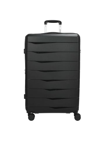 D&N Travel Line 2900 - 4-Rollen-Trolley L 75 cm erw. (mint) in schwarz