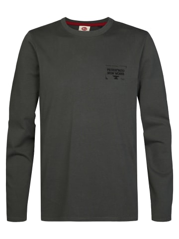 Petrol Industries Langarmshirt mit Print forgewall in Grün