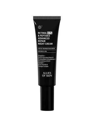ALLIES OF SKIN Nachtcreme Retinal 0.1% & Peptides Advanced Repair Night Cream, 48 ml