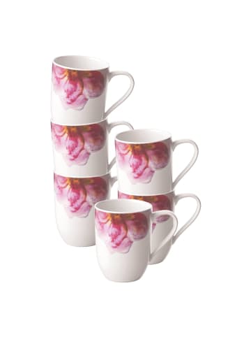 Villeroy & Boch 6er Set Kaffeebecher Rose Garden 290 ml in bunt