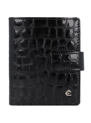 Esquire Nizza Geldbörse RFID Schutz Leder 9.5 cm in schwarz