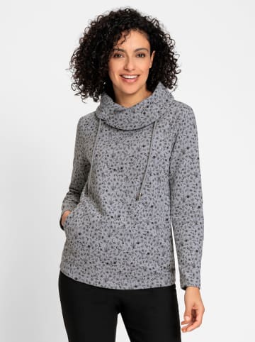 WITT WEIDEN Sweatshirt in grau-graphit-bedruckt