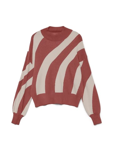 Vero Moda Strickpullover in Marsala