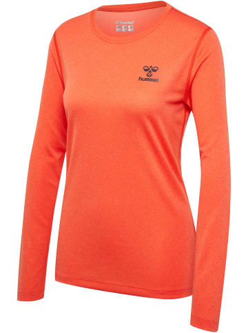 Hummel T-Shirt Hmlsprint Damen in SPICY ORANGE MELANGE