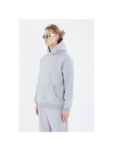 Megaman Oversize Fit Basic Hoodie in Grau-Melange