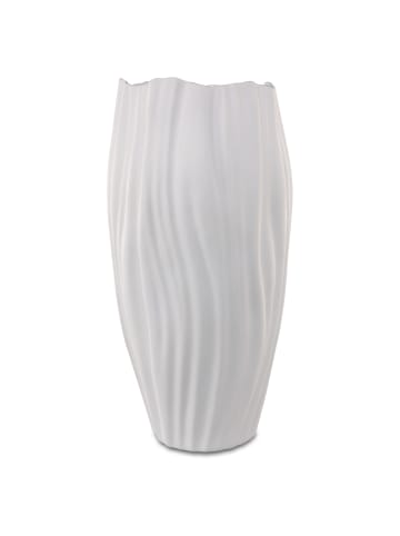 Kaiser Porzellan Vase " Spirulina " in Biskuit weiß