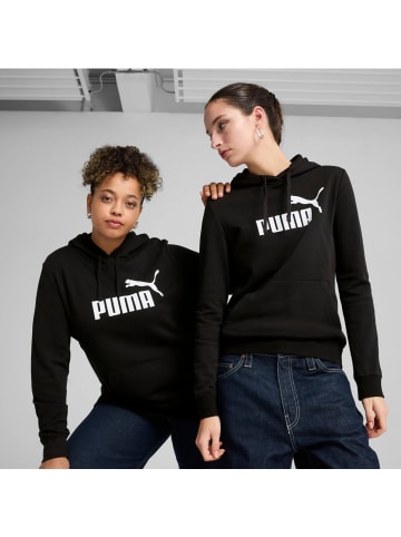 Puma No. 1 Logo Kapuzenpullover mit Kägurutaschen in Schwarz
