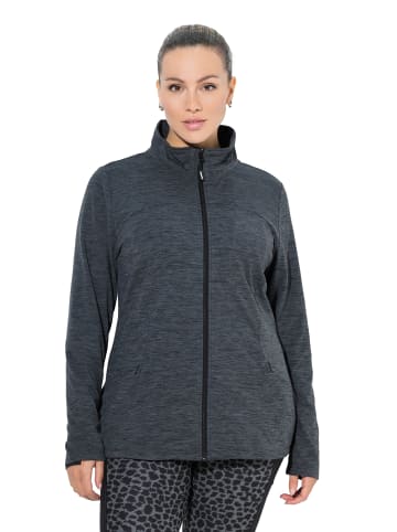 Ulla Popken Sweatjacke in schwarz