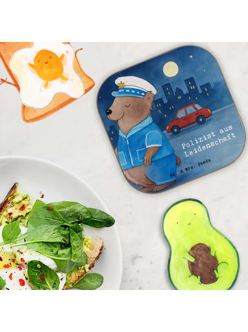 Mr. & Mrs. Panda gläseruntersetzer Polizist Leidenschaft Design ... in Weiß