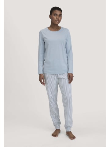 Hessnatur Pyjama Regular in helles jeansblau