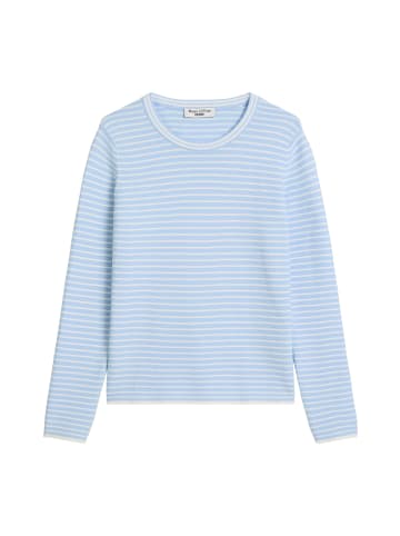 Marc O'Polo DENIM Gestreifter Pullover regular in Light Blue