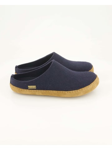 HAFLINGER Offene Hausschuhe in Blau