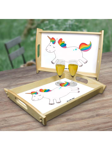 Mr. & Mrs. Panda sofatablett Einhorn Happy ohne Spruch in Weiß