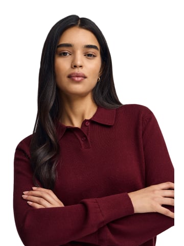 Polo Club Pullover in Granat