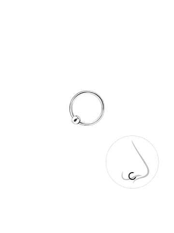 Alexander York NASENRING 8 mm in 925 Sterling Silber in silber