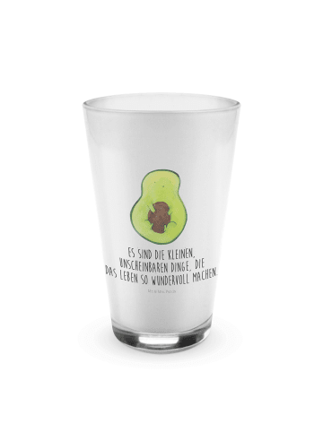 Mr. & Mrs. Panda Glas Avocado Kern mit Spruch in Transparent