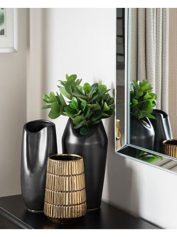 Beliani Dekovase APAMEA in Schwarz - (W) 17 x (H) 33 x (L) 17 cm