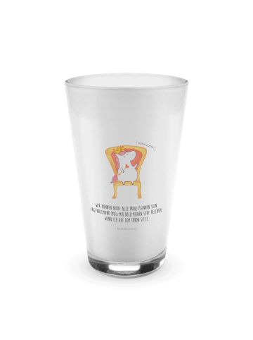 Mr. & Mrs. Panda Glas Einhorn Prinzessin mit Spruch in Transparent
