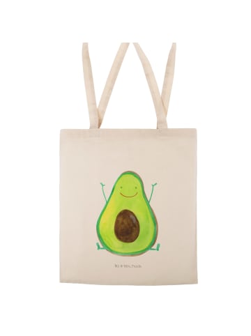 Mr. & Mrs. Panda Beutel Avocado Glücklich ohne Spruch in Creme