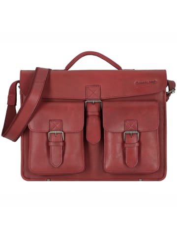 Greenland Nature Nature Aktentasche Leder 40 cm bordeaux