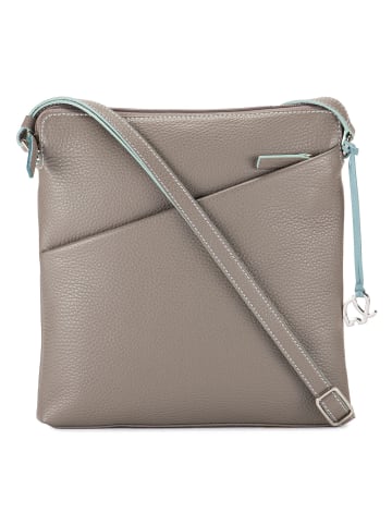 MYWALIT Milano Umhängetasche Leder 24 cm in soft grey
