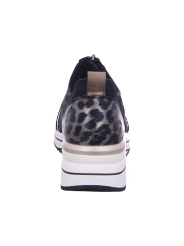 remonte Slipper in schwarz/bronze