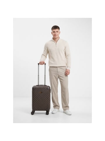 Lazarotti Palermo 4 Rollen Kabinentrolley S 55 cm dark brown