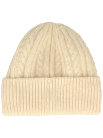 BREITER Strickmütze in beige