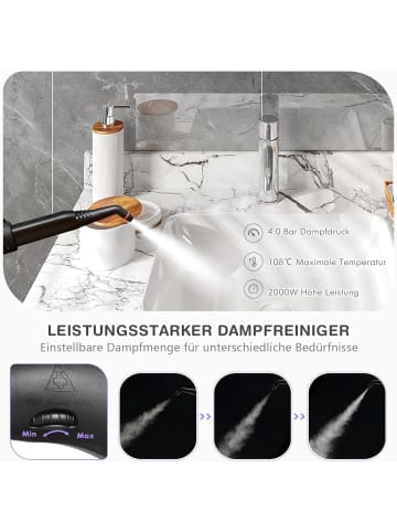 COSTWAY Dampfreiniger 2000W in Lila