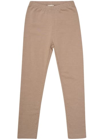 Minymo Kinder Leggings "Sweat Leggings with AOP (2-Pack)" in Braun