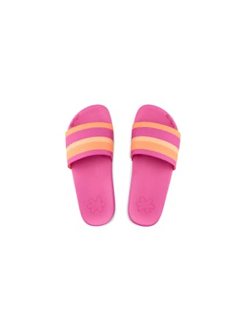 Flip Flop Sandale "pool*knit multi" in rosa