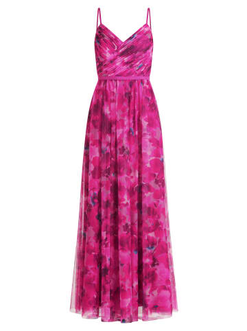 Vera Mont Abendkleid mit Blumenprint in Pink/Rosa