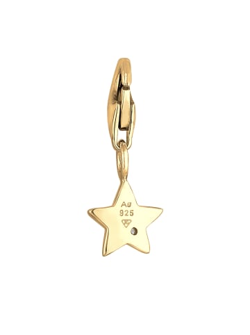 Nenalina Charm 925 Sterling Silber Astro, Sterne in Gold