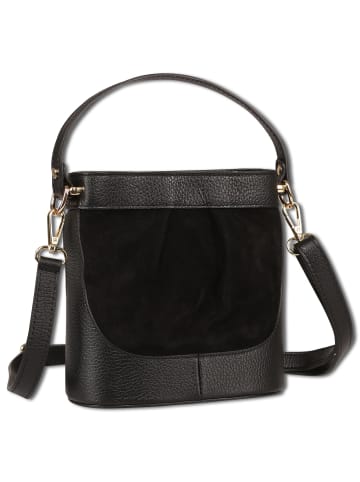 Toscanto Toscanto Umhängetasche Leder schwarz ca. 18cm