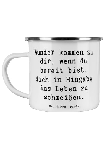 Mr. & Mrs. Panda Kaffeebecher Spruch Wunder Hingabe mit Spruch in Weiß