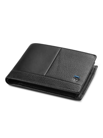 Roncato Trial DLX Geldbörse RFID Schutz Leder 9.5 cm in nero