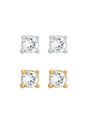 Elli Ohrringe 925 Sterling Silber Bi Color_Tri Color in Gold
