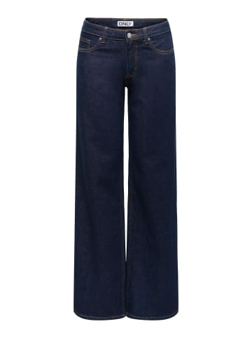 ONLY Jeans mit weitem Bein in Dark Blue Denim
