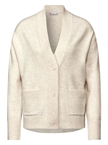 Street One Pullover in cream white melange